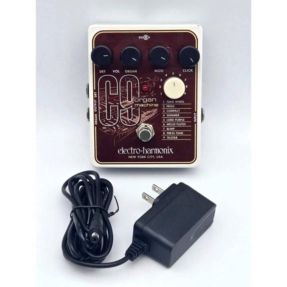 Electro-Harmonix C9 Organ Machine Guitar Effects Pedal w/Power Cord C9EXH Tested